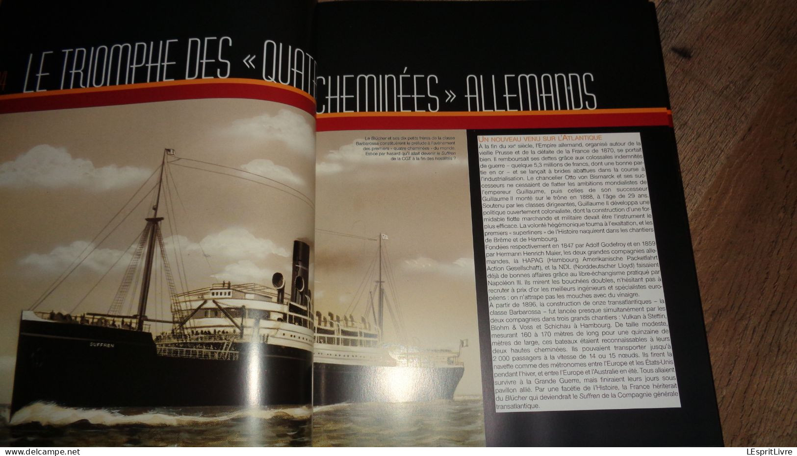 PAQUEBOTS DE LEGENDE Marine Paquebot Croisière Transatlantique France Titanic White Star Lusitania Cunard Cie Navire Mer