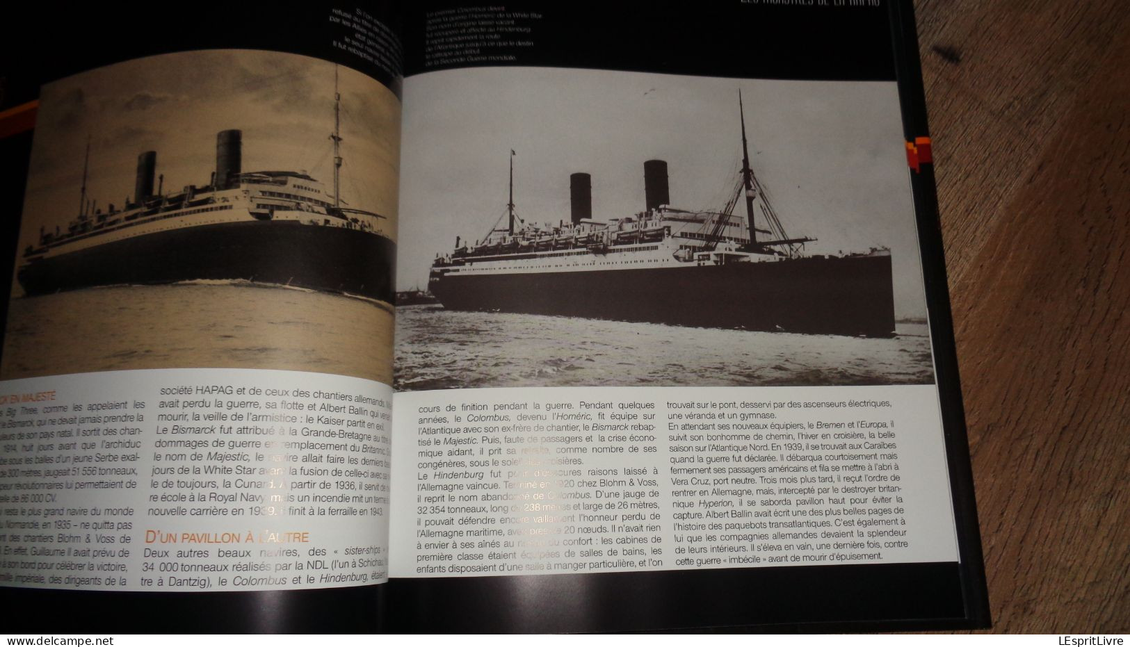 PAQUEBOTS DE LEGENDE Marine Paquebot Croisière Transatlantique France Titanic White Star Lusitania Cunard Cie Navire Mer
