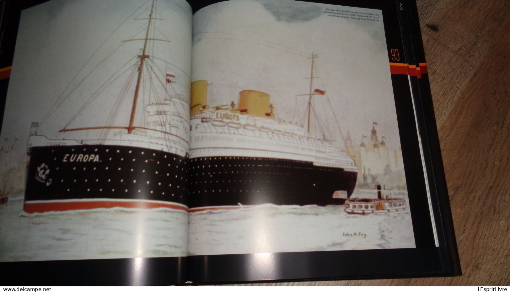 PAQUEBOTS DE LEGENDE Marine Paquebot Croisière Transatlantique France Titanic White Star Lusitania Cunard Cie Navire Mer