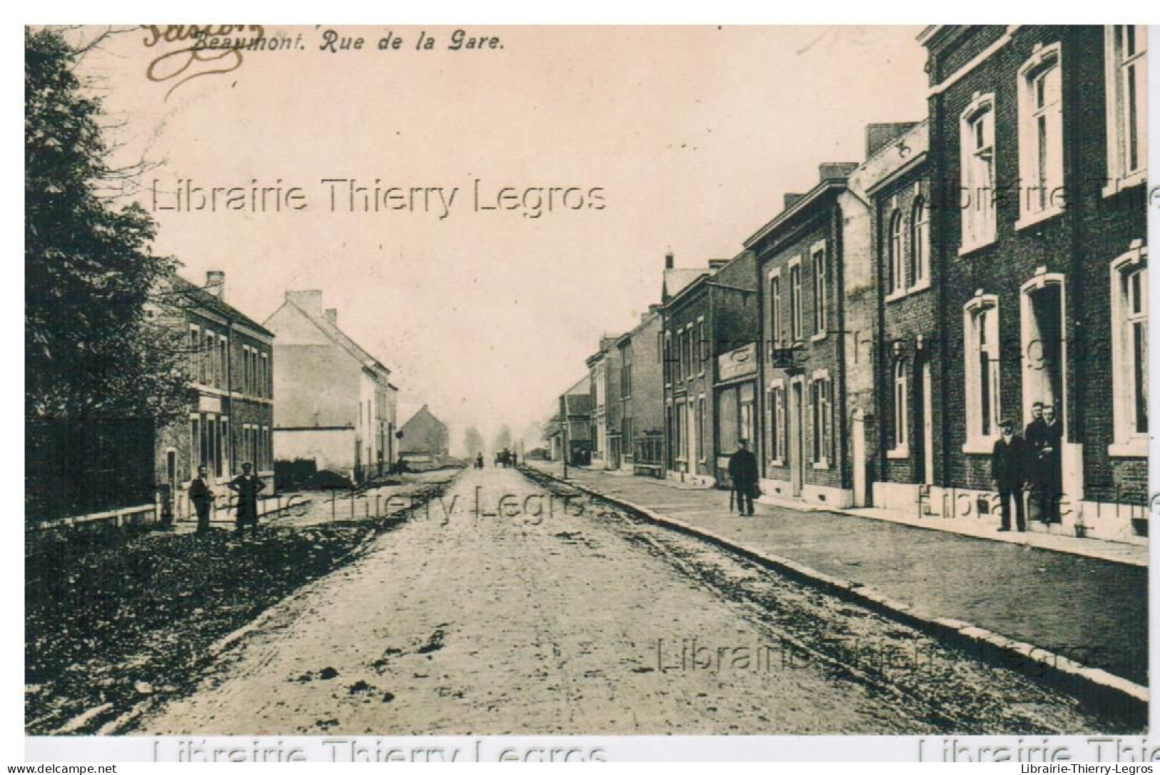 CPA Beaumont Rue De La Gare - Beaumont