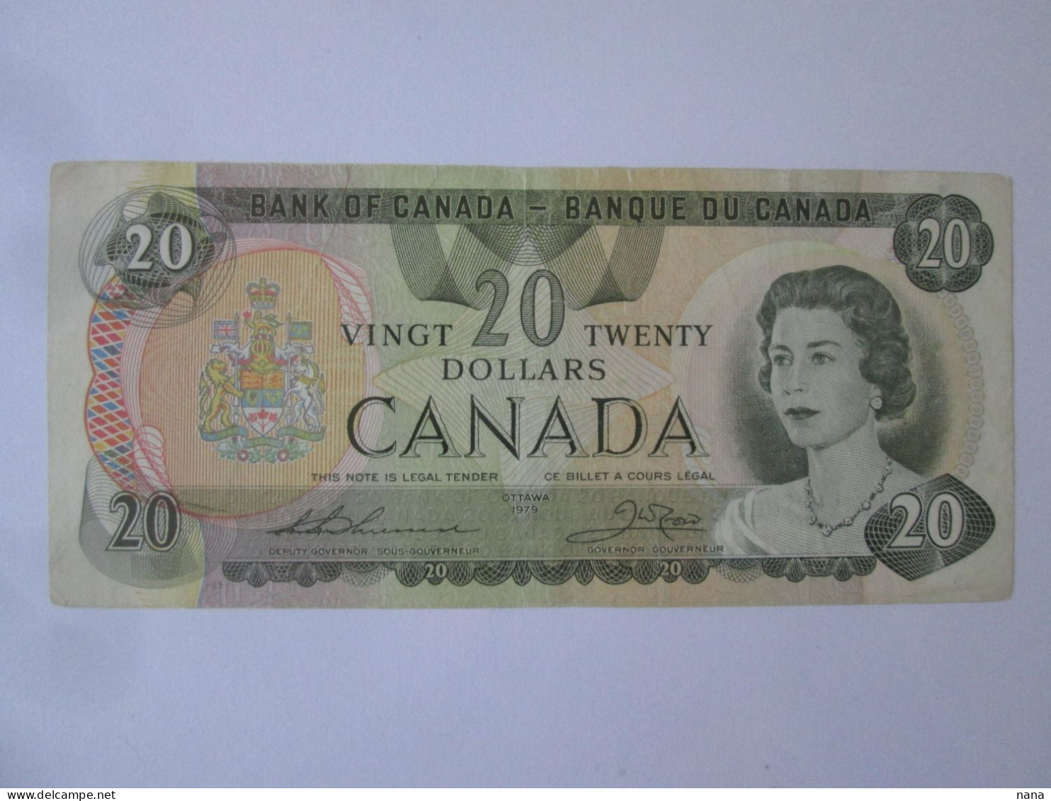Canada 20 Dollars 1979 Banknote,see Pictures - Canada