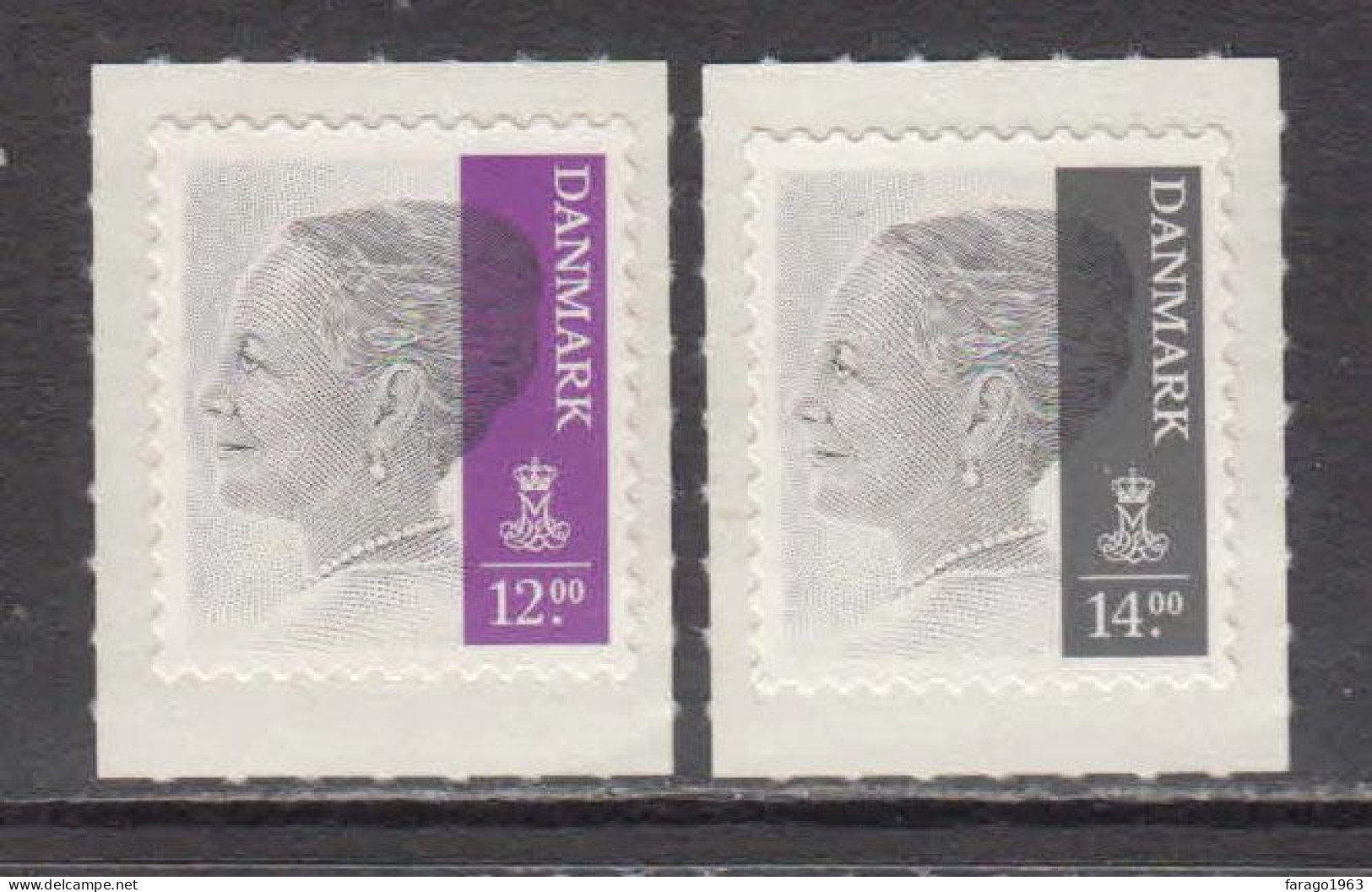 2013 Denmark Queen Margrethe New Definitive Values  Complete Set Of 2 MNH @ BELOW FACE VALUE - Nuovi