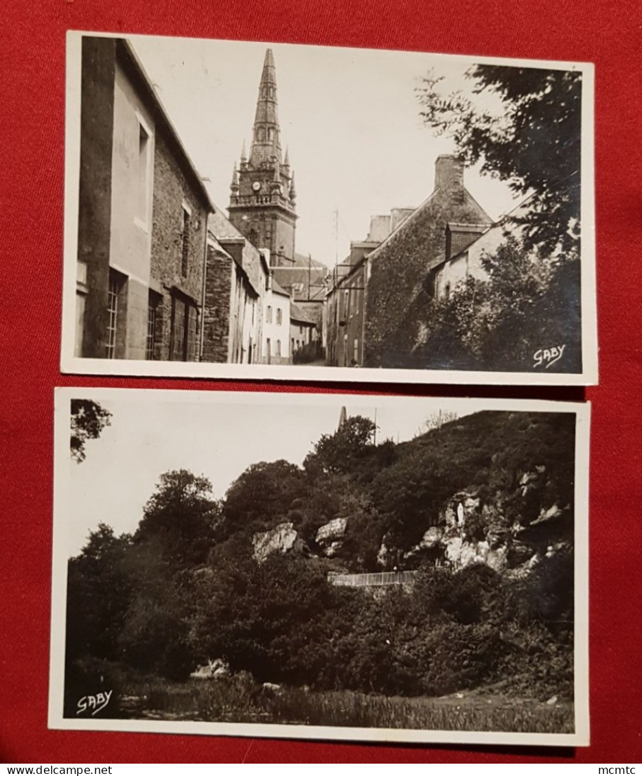 2 Cartes -  Pluvigner Brandivy (Morbihan )  La Grotte - Rue Du Presbytère - Pluvigner