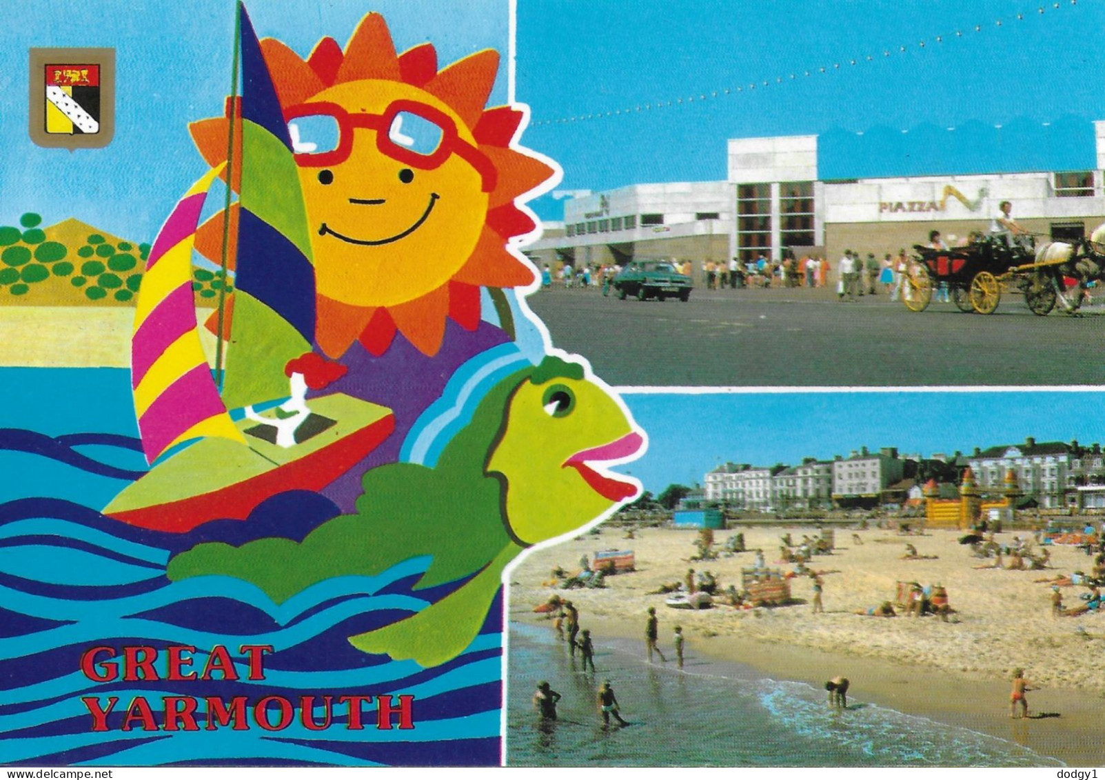 SCENES FROM GREAT YARMOUTH, NORFOLK, ENGLAND. UNUSED POSTCARD   Zq9 - Great Yarmouth