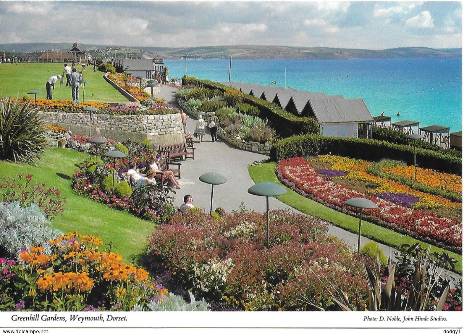 GREENHILL GARDENS, WEYMOUTH, DORSET, ENGLAND. UNUSED POSTCARD   Zq9 - Weymouth