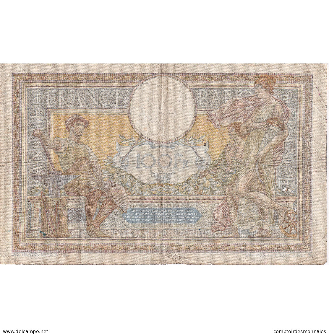 France, 100 Francs, Luc Olivier Merson, 1937, J.56579, TB, Fayette:25.6, KM:86b - 100 F 1908-1939 ''Luc Olivier Merson''
