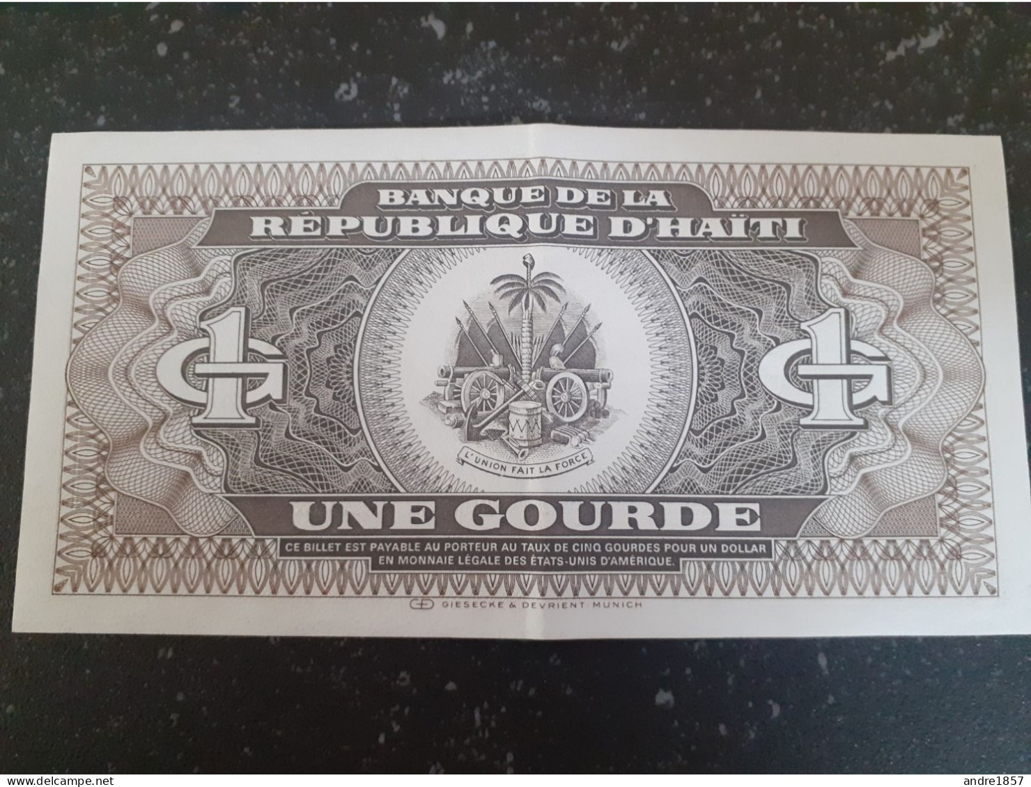 HAITI  - Billet De 1 GOURDE - Haiti