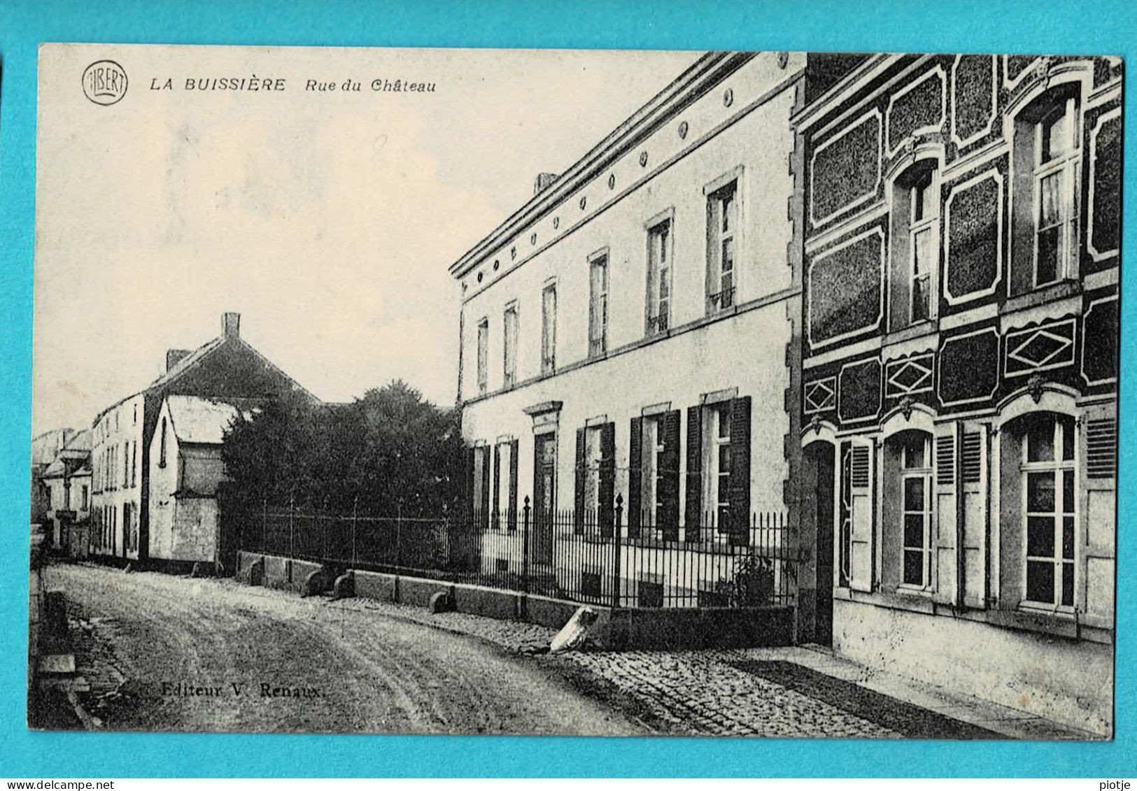 * La Buissière - Merbes Le Chateau (Hainaut - La Wallonie) * (Albert - Edit V. Renaux) Rue Du Chateau, Unique, TOP - Merbes-le-Château