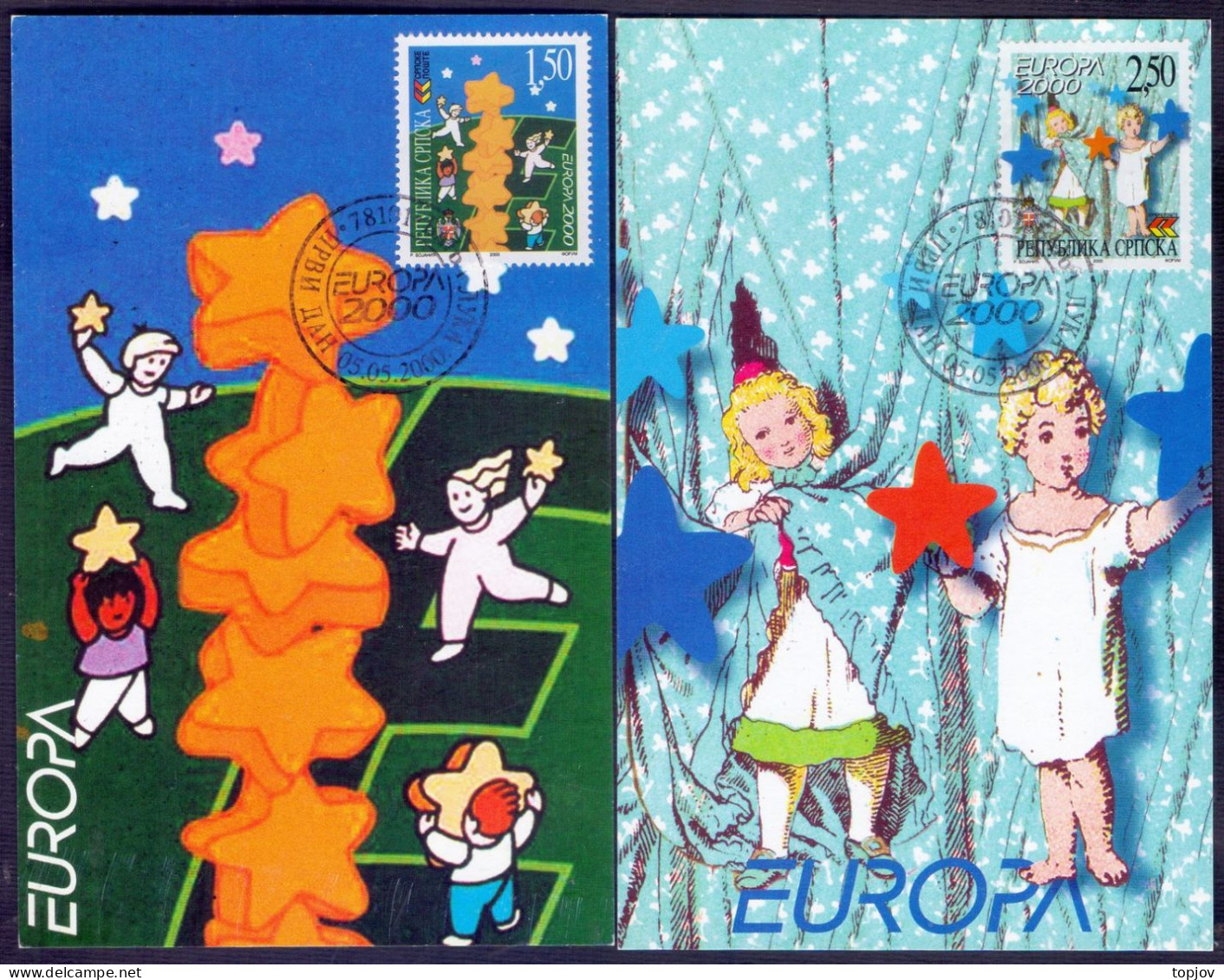 BOSNA & H. - SERB POST BANJA LUKA - EUROPA CEPT - CHILDREN - MC - 2000 - RARE - 2000