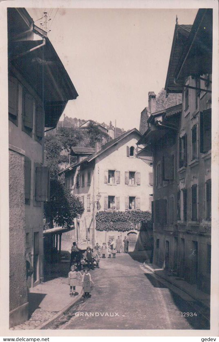 Grandvaux VD, Rue Animée (12934) - Grandvaux