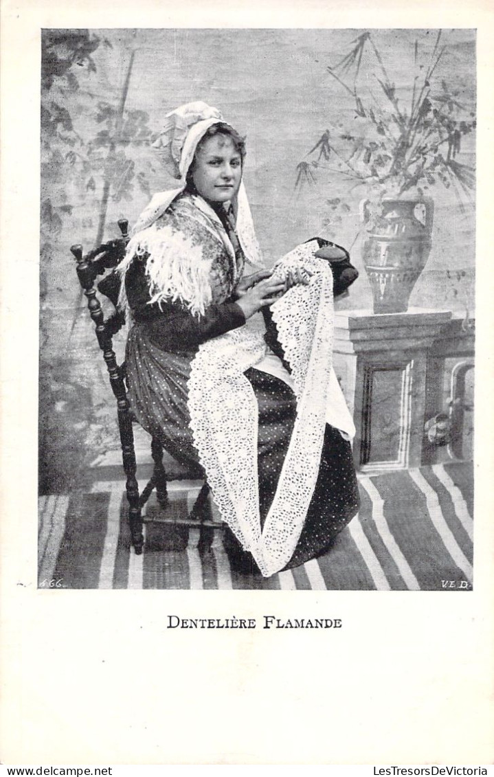 METIER - Denteliere Flamande - Artisanat - Artisan  - Carte Postale Ancienne - - Artisanat