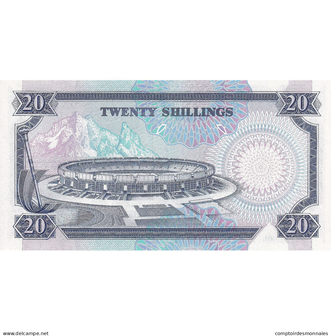 Kenya, 20 Shillings, 1991, 1991-07-01, KM:25d, NEUF - Kenya