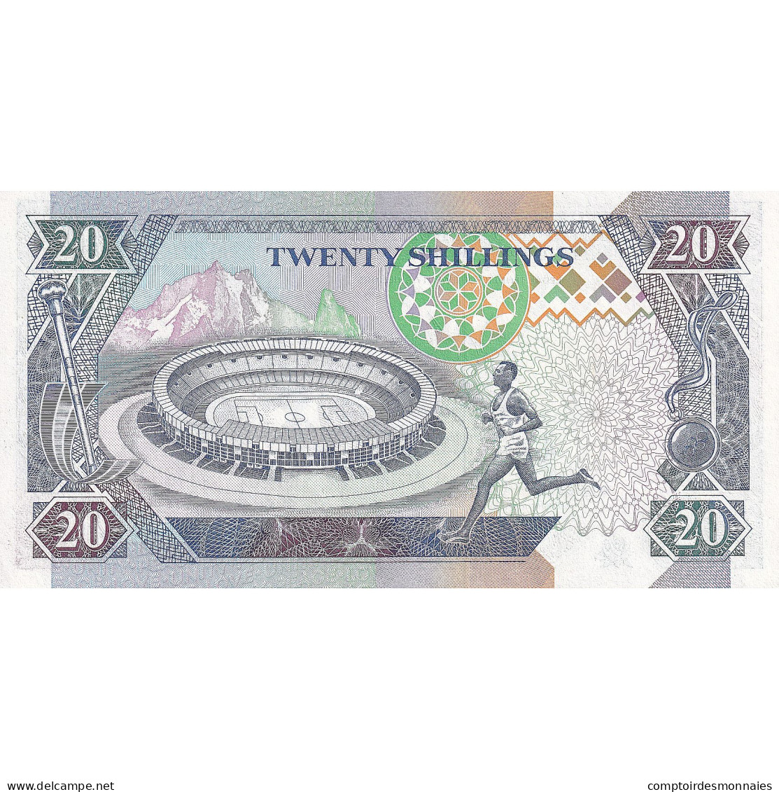 Kenya, 20 Shillings, 1993-09-14, KM:31a, NEUF - Kenya