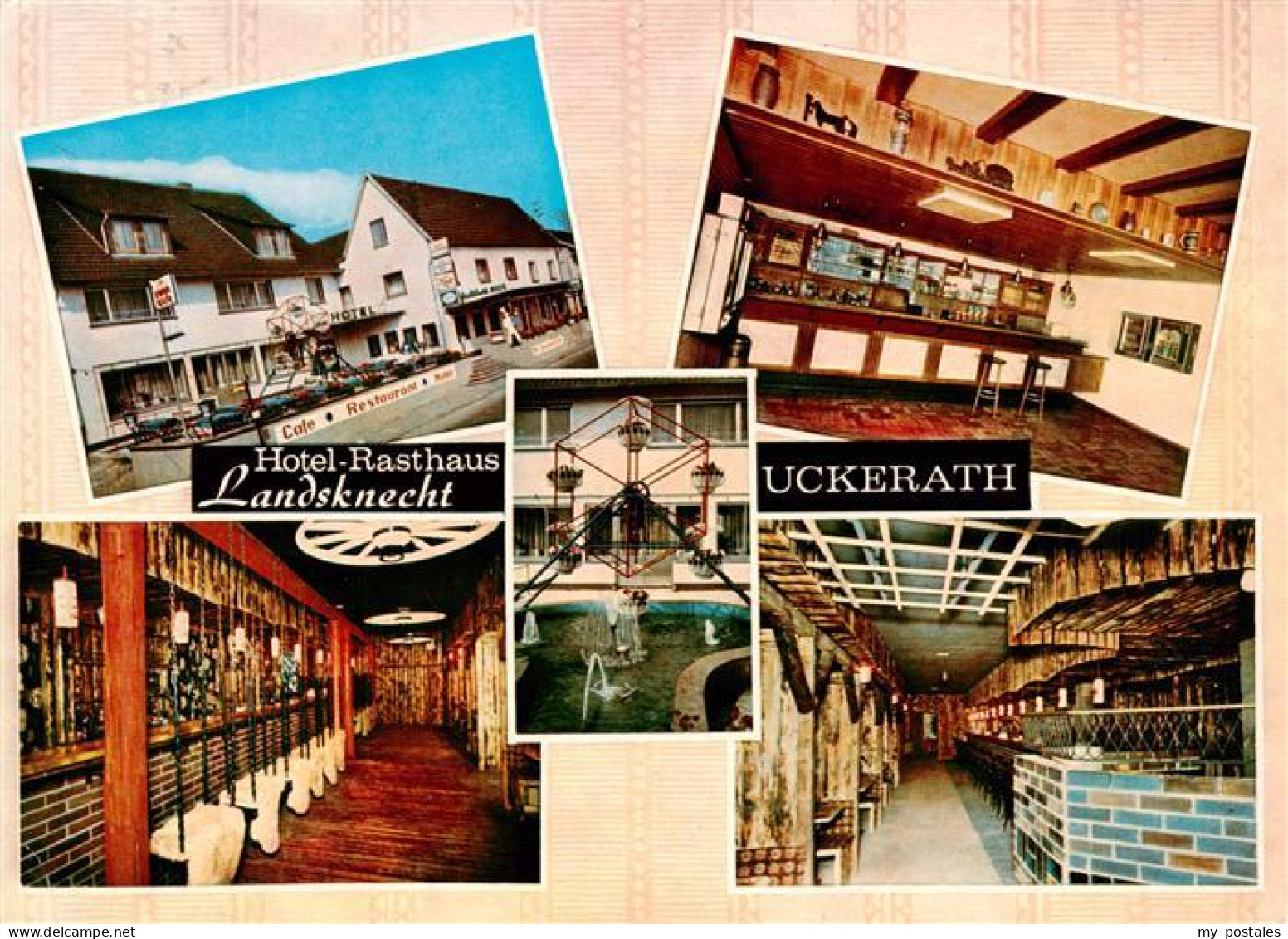 73897537 Uckerath Hennef Hotel Rasthaus Landsknecht Bar Gastraeume Brunnen  - Hennef