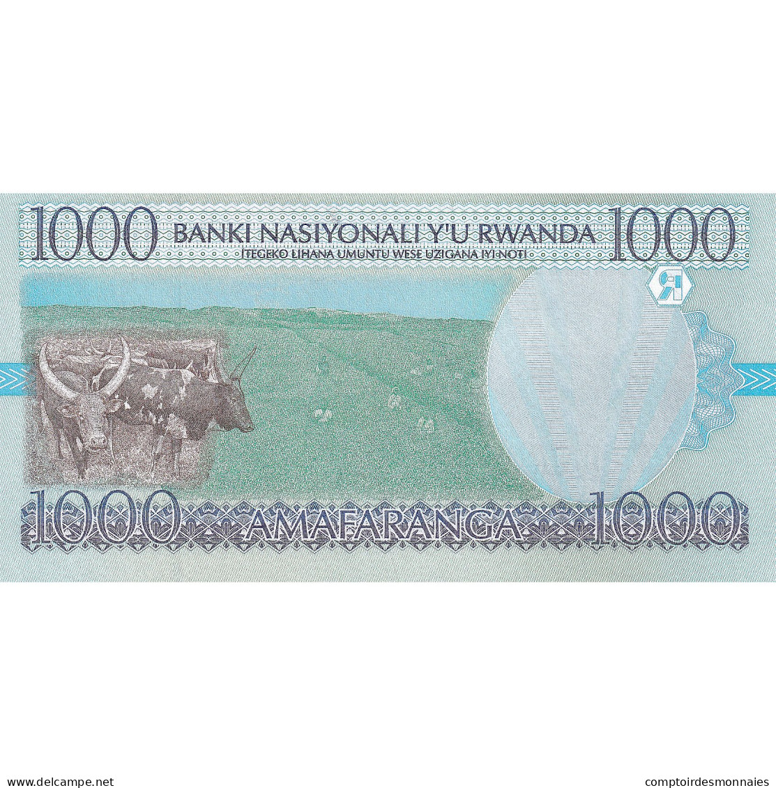 Rwanda, 1000 Francs, 1998, 1998-12-01, KM:27A, NEUF - Rwanda