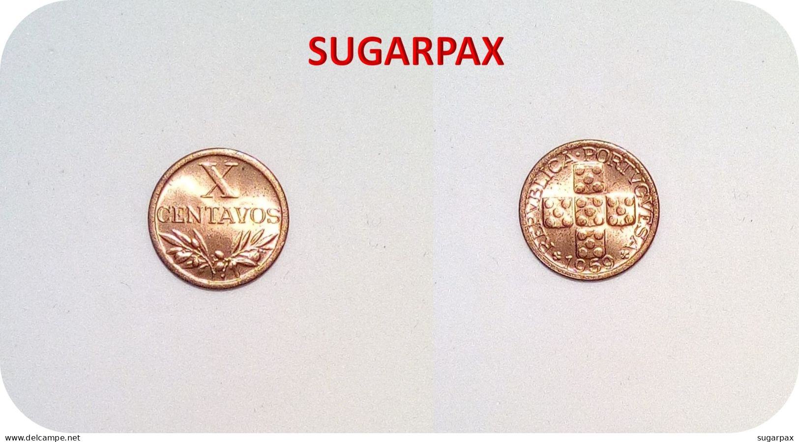 PORTUGAL - $10 ( X Centavos ) - 1959 - KM 583 - A.G. 10.19 - REPÚBLICA - Portugal