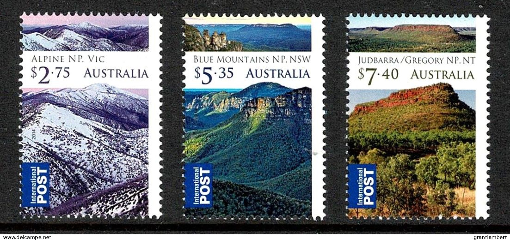 Australia 2014 Wilderness - Internationals  Set Of 3 MNH - Ungebraucht