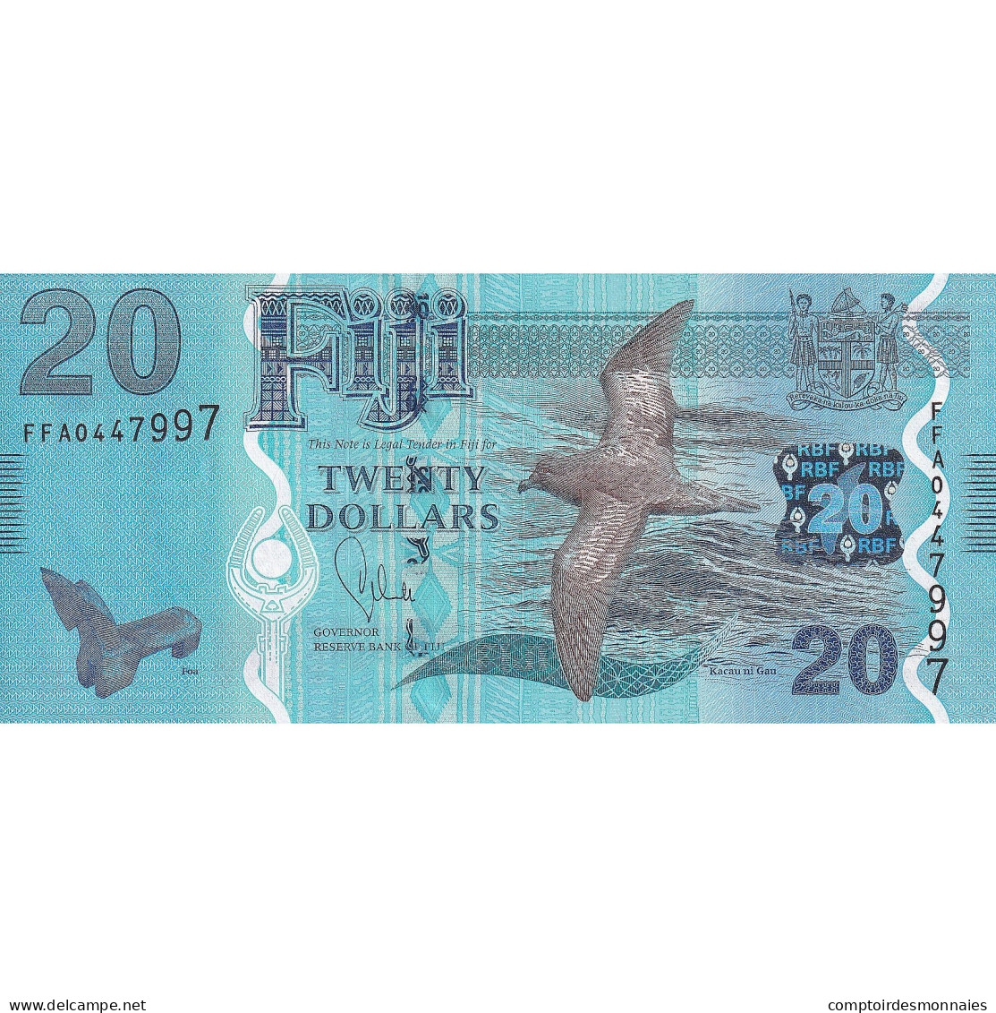 Fidji, 20 Dollars, 2013, KM:117, NEUF - Fiji