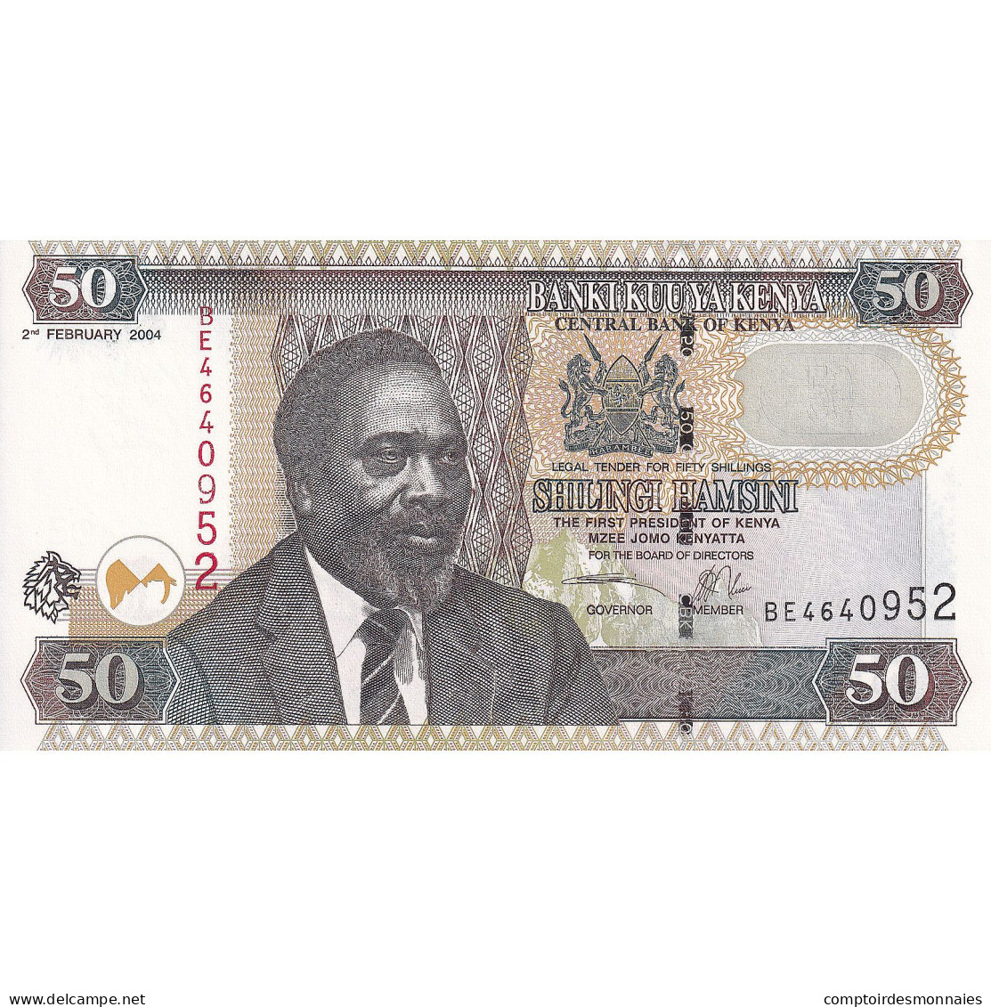 Kenya, 50 Shillings, 2004, 2004-02-02, KM:41b, NEUF - Kenya