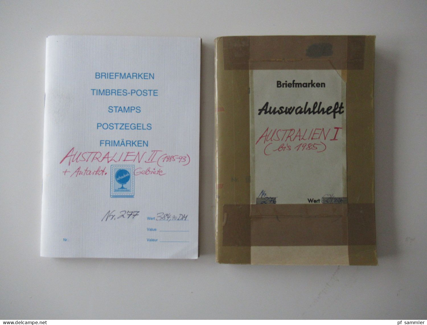 Sammlung /2 Interessante Auswahlhefte Übersee Australien Alt - 1993 + Gebiete Massenweise Gestempelte Marken / Fundgrube - Sammlungen (im Alben)