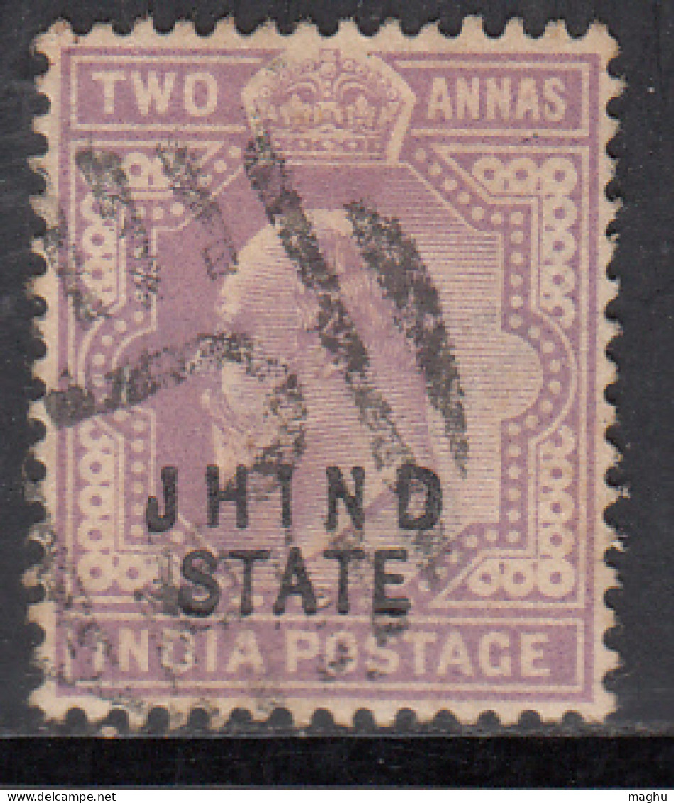 2a Used Jind State. Edward Series, 1903-1909,  British India - Jhind