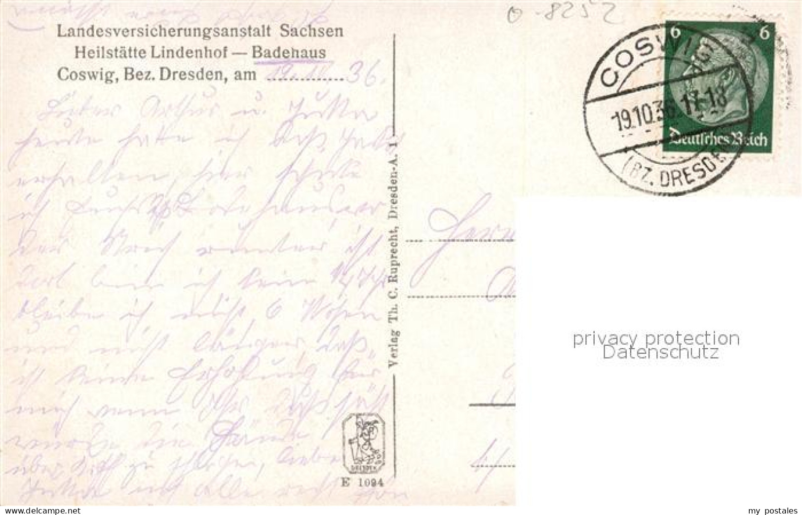43496158 Coswig Sachsen Heilstaette Lindenhof Badehaus Coswig Sachsen - Coswig