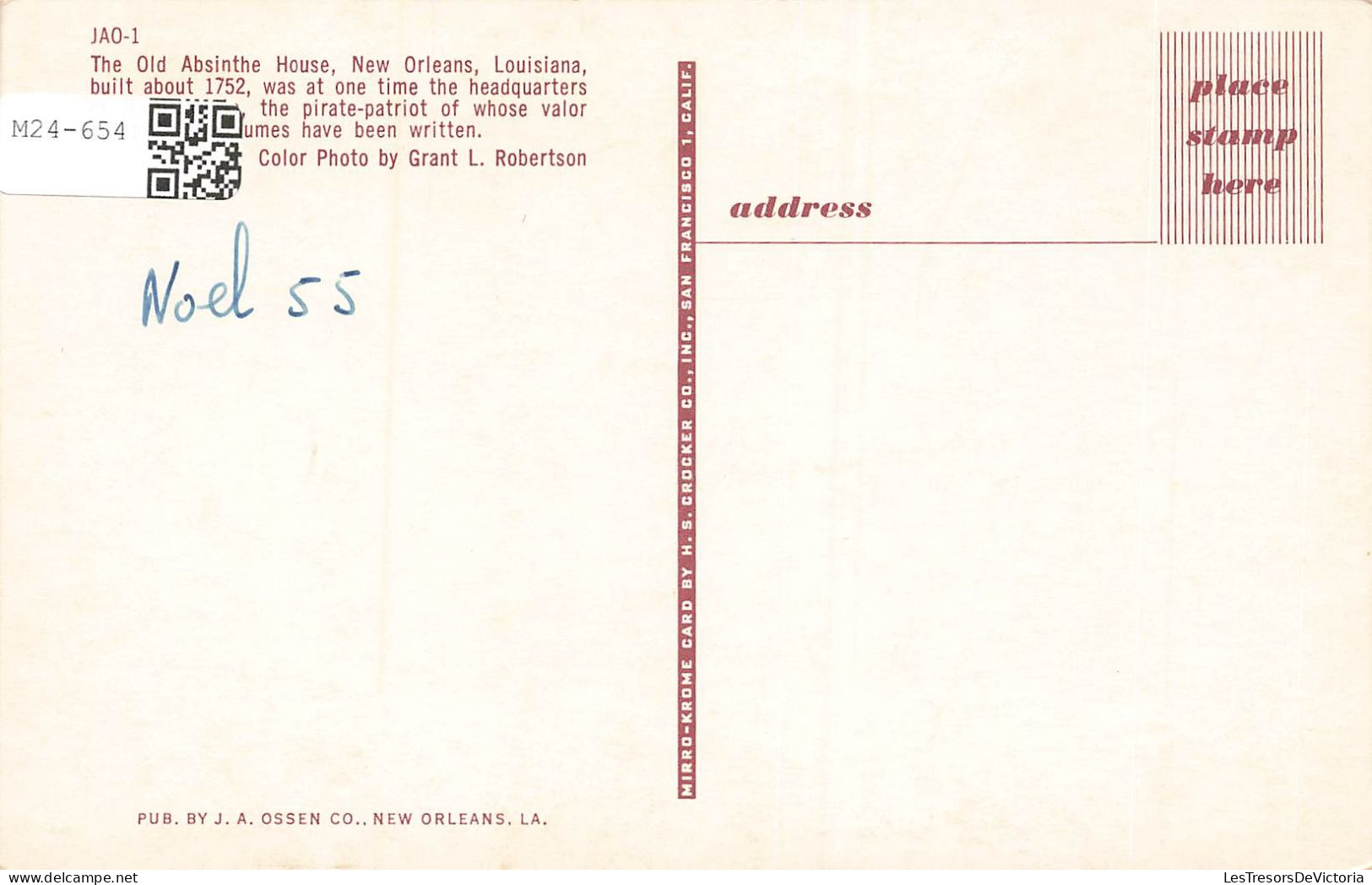 ETATS UNIS - Nouvelle-Orléans - The Old Absinthe - Colorisé - Carte Postale - New Orleans