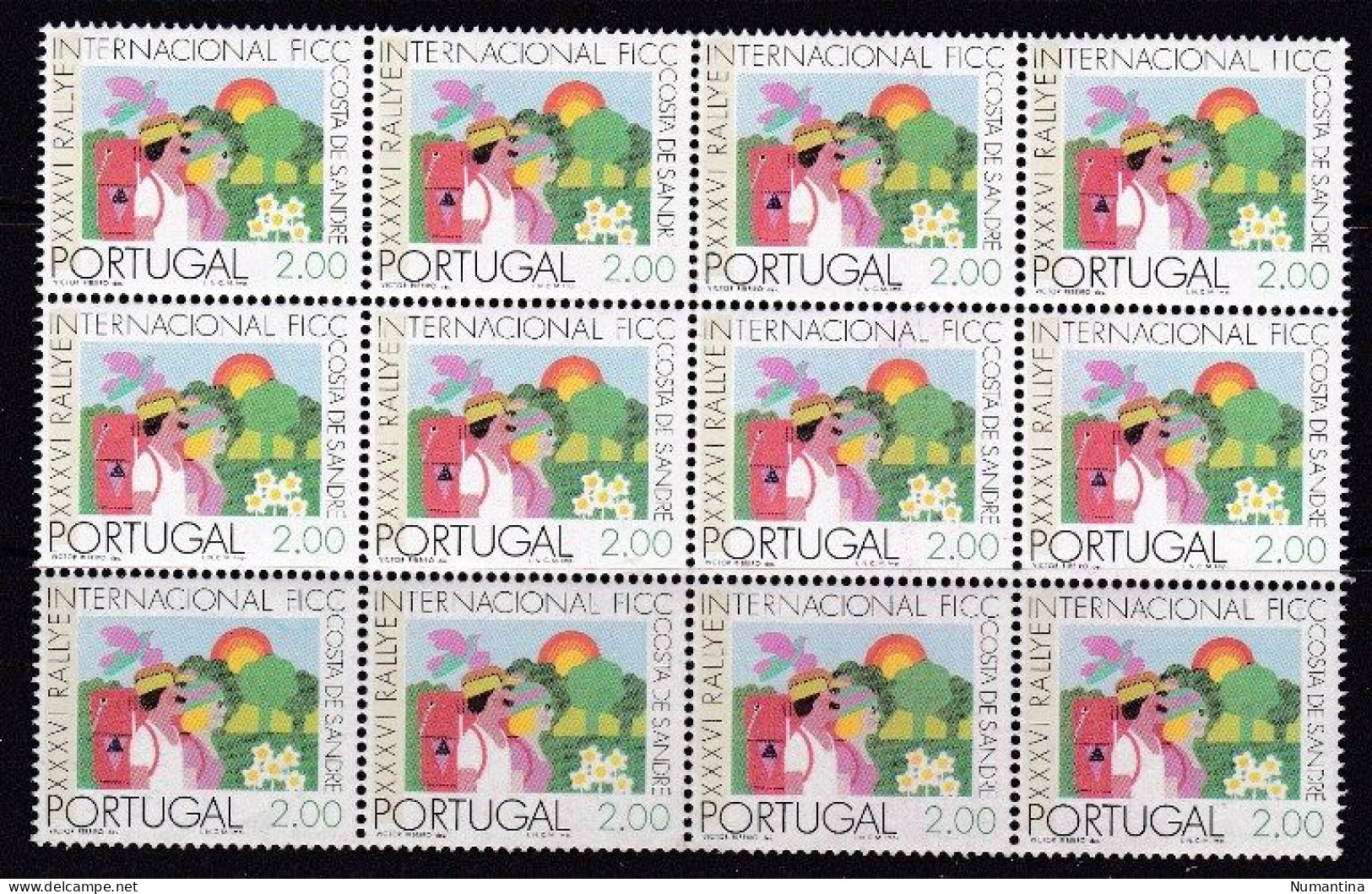 1975 Portugal - Yvert 1265a - B12 - Fosforo - MNH - Valor 96 € - Firmados - Unused Stamps