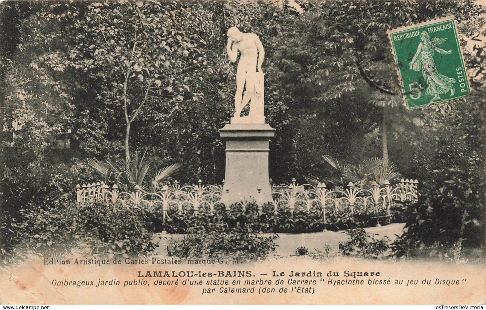 FRANCE - Lamalou-les-Bains - Le Jardin Du Square - Carte Postale Ancienne - Lamalou Les Bains