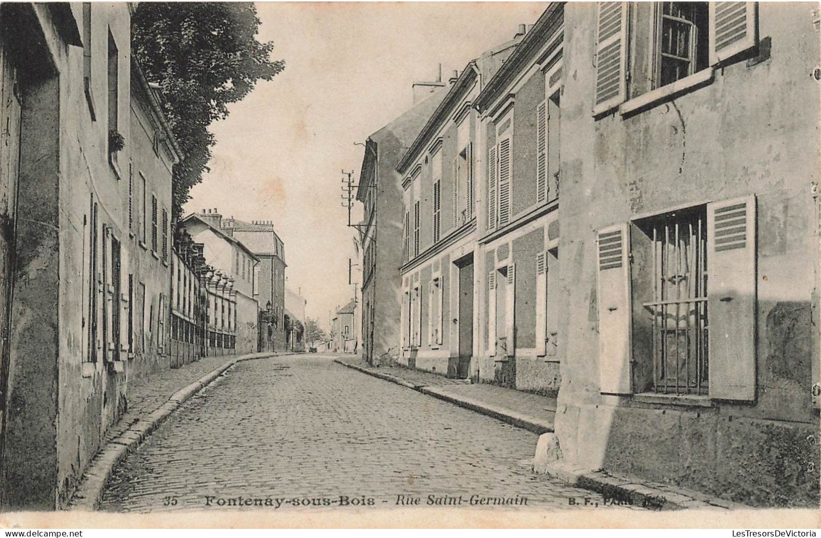 FRANCE - Fontenay Sous Bois - Vue Sur La Rue Saint Germain - Carte Postale Ancienne - Fontenay Sous Bois