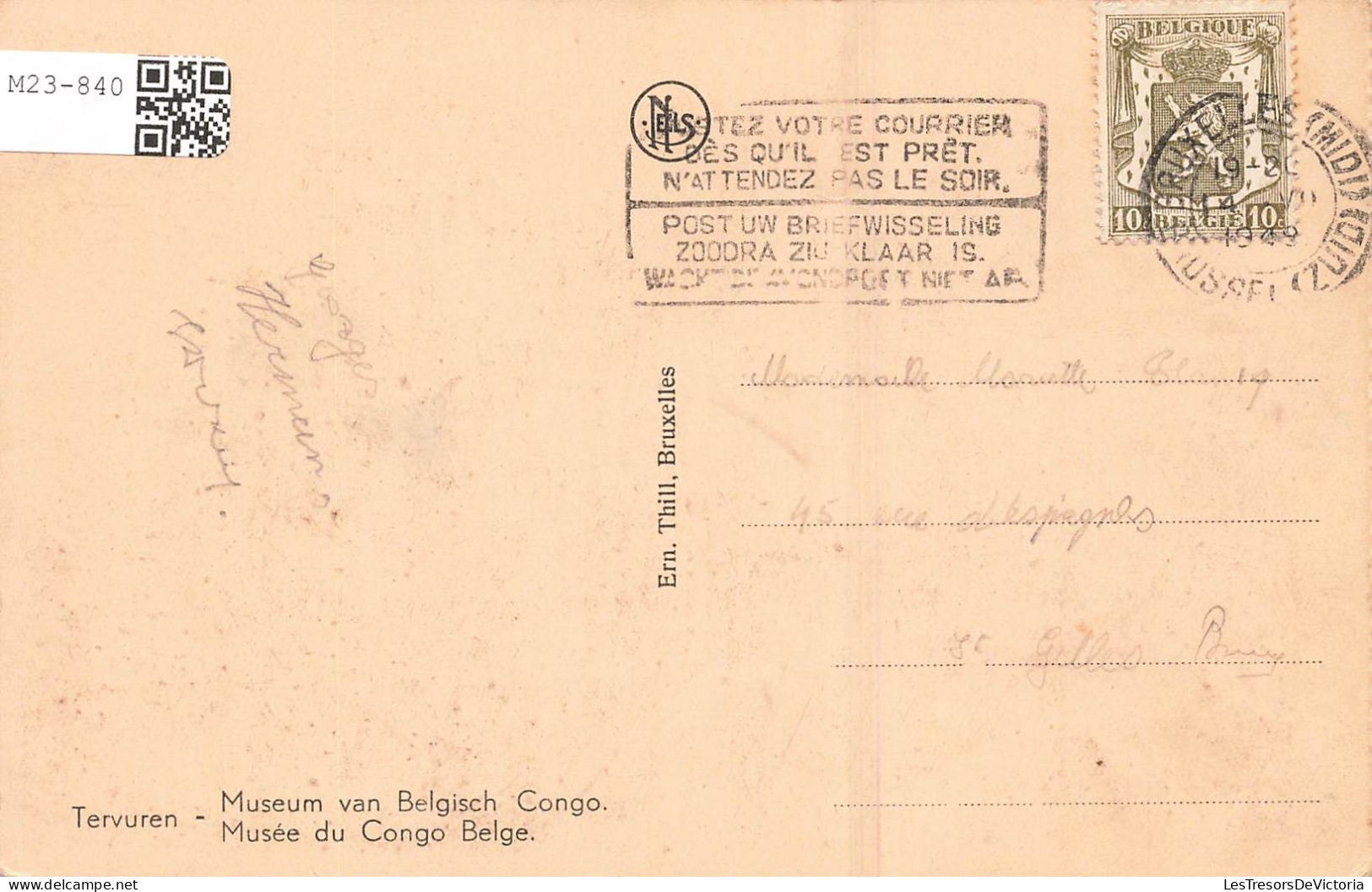 BELGIQUE - Tervueren - Musée Du Congo Belge - Salle De Géologie - Carte Postale Ancienne - Tervuren