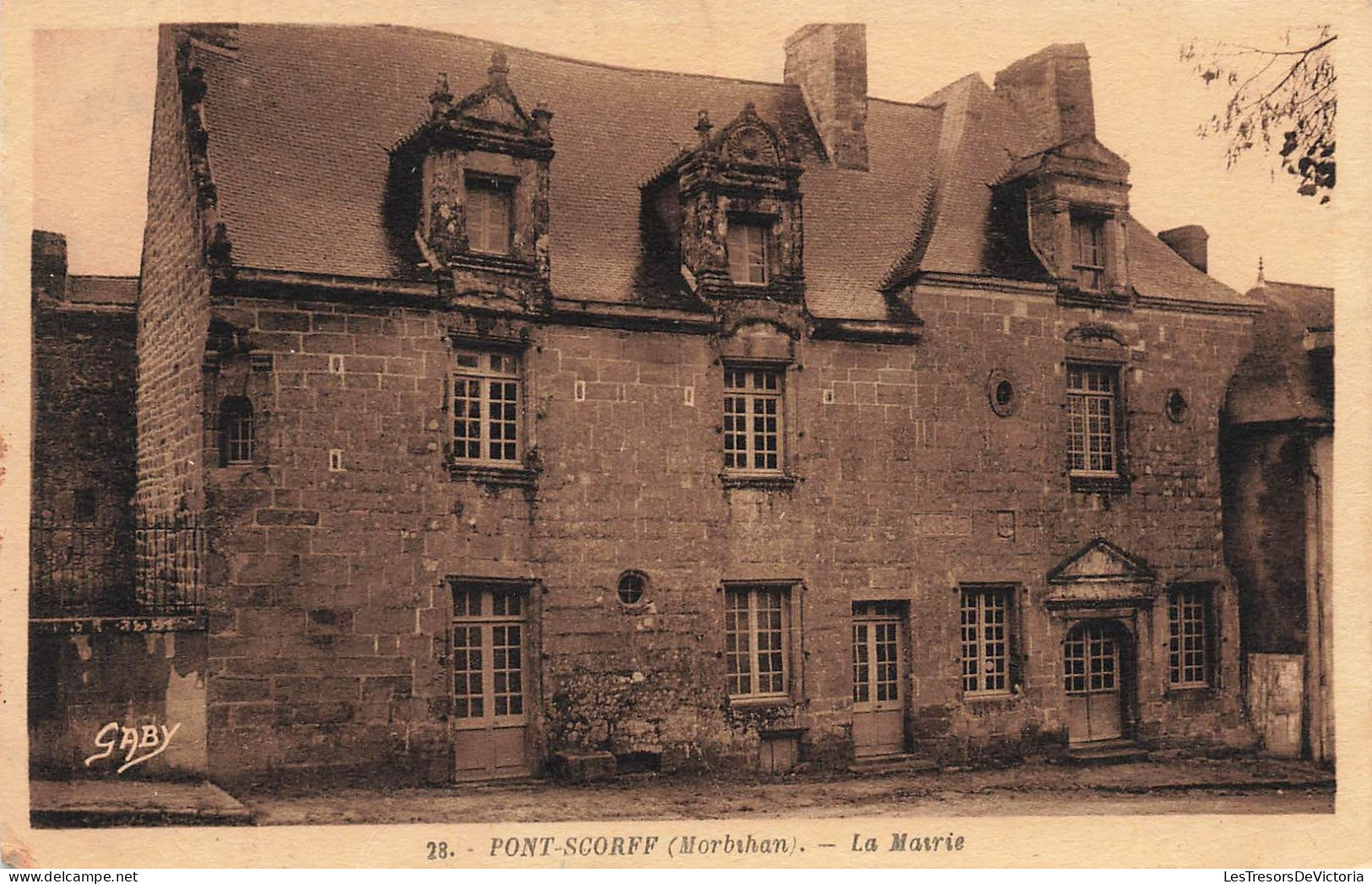 FRANCE - Pont Scorff - Vue Générale De La Mairie - Carte Postale Ancienne - Pont Scorff