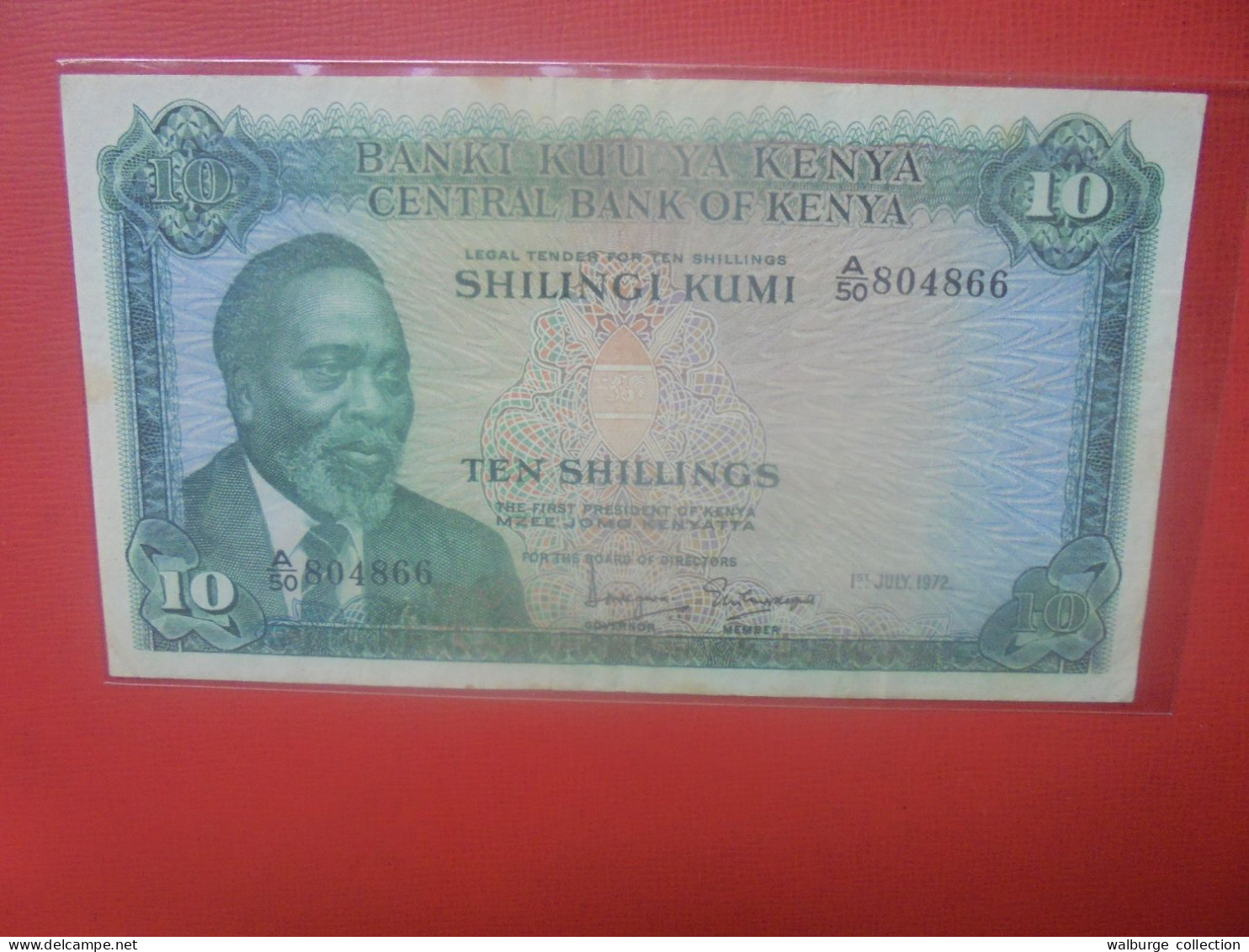 KENYA 10 SHILLINGS 1972 Circuler (B.31) - Kenya