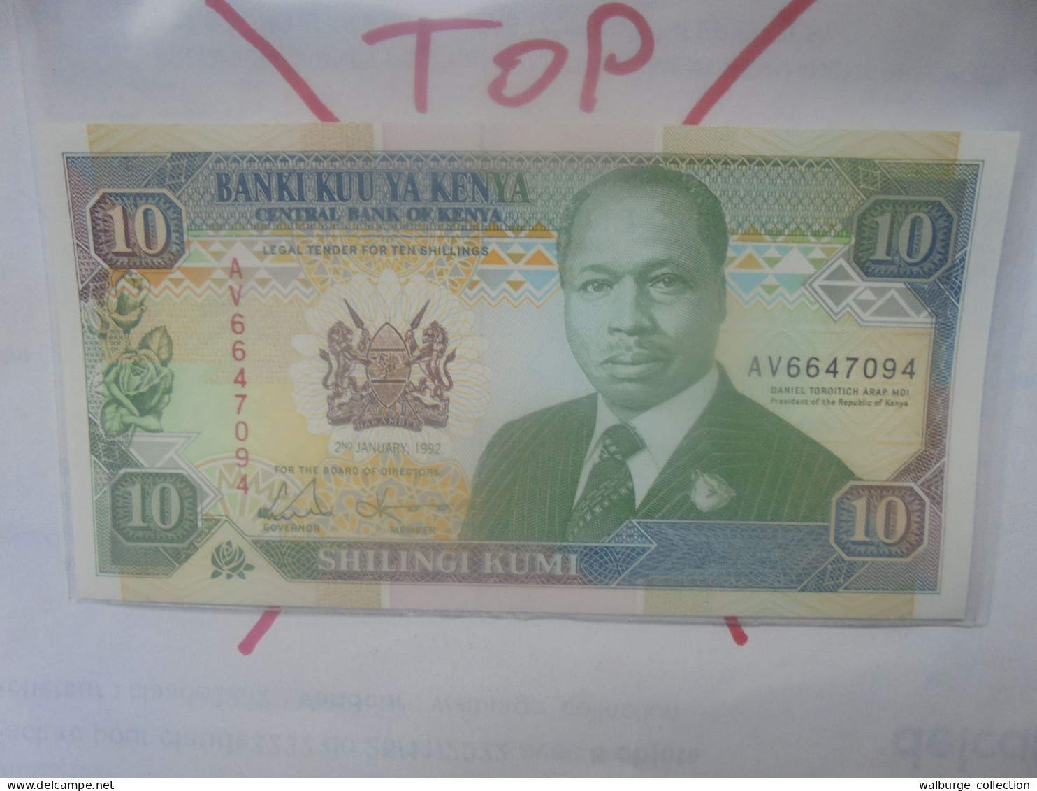 KENYA 10 SHILLINGS 1992 Neuf (B.31) - Kenya