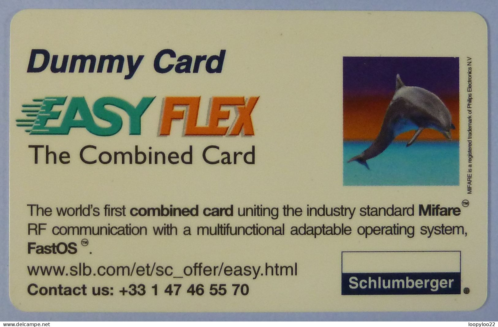 FRANCE - Schlumberger - Easy Flex - Dolphin - Combined Card - Used - Privat