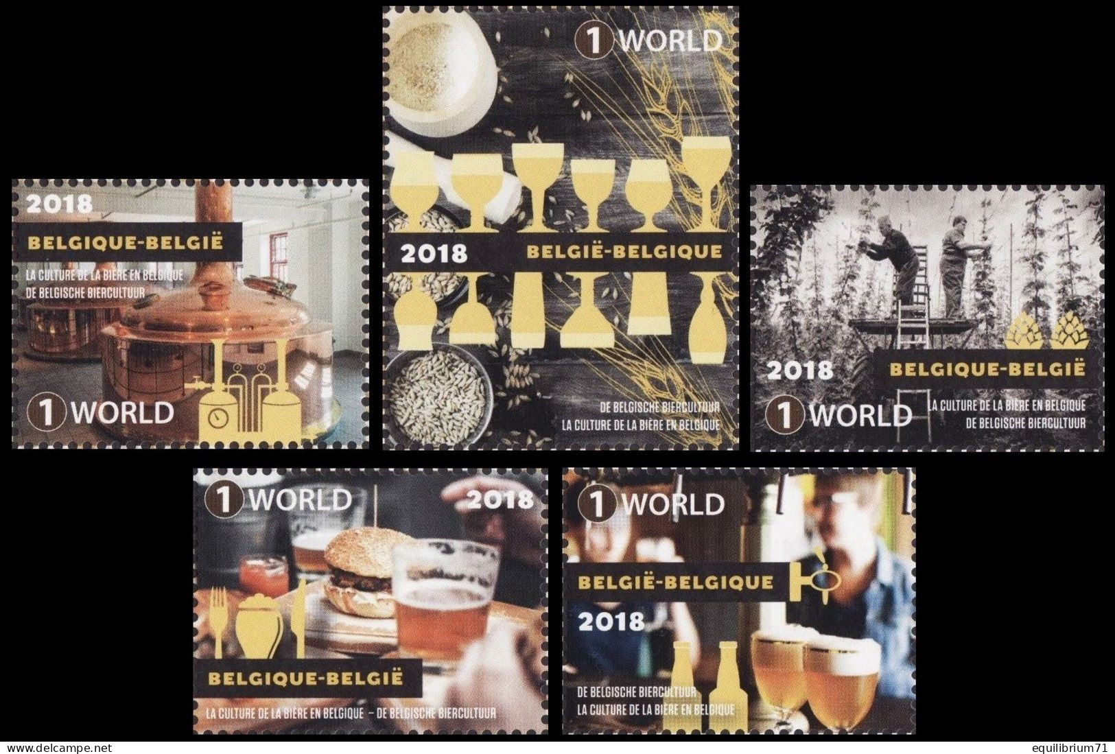 4754/4758**(BL260) - La Culture De La Bière Belge / De Belgische Biercultuur / Belgische Bierkultur - MONDE - Beers