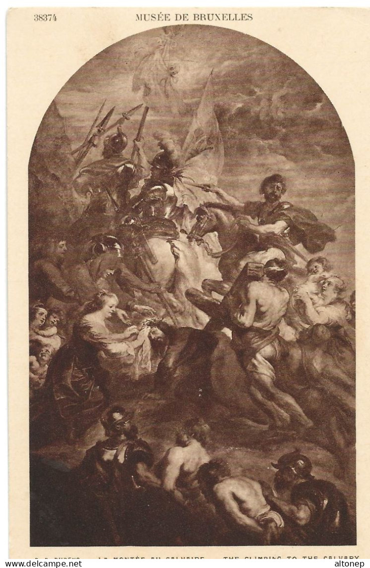 Bruxelles : Musée, La Montée Au Calvaire, Par P.P. Rubens (Editeur G. Hamacher, N°38374) - Musées