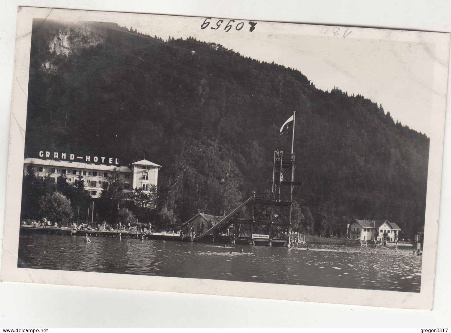 D9283) Strandbad GRAND HOTEL - ANNENHEIM Am OSSIACHER SEE - Kärnten - Mit Sprungturm U. Häusern ALT - Ossiachersee-Orte