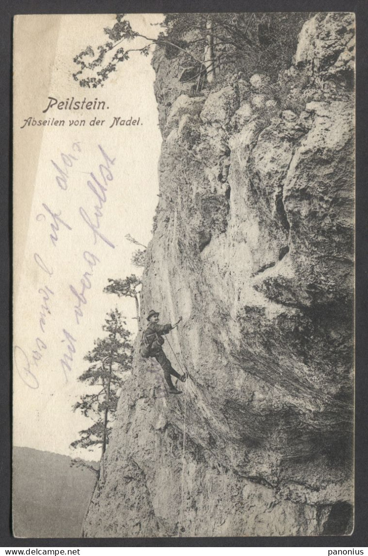 PEILSTEIN WIENER WALD AUSTRIA, CLIMBING ALPINISM, Year 1912 - Baden Bei Wien