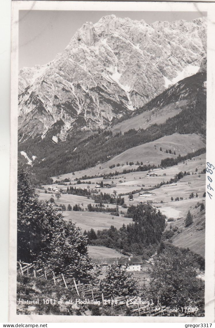 D9291) HINTERTAL 1011m Mit Hochkönig - Salzburg Saalfelden - Saalfelden