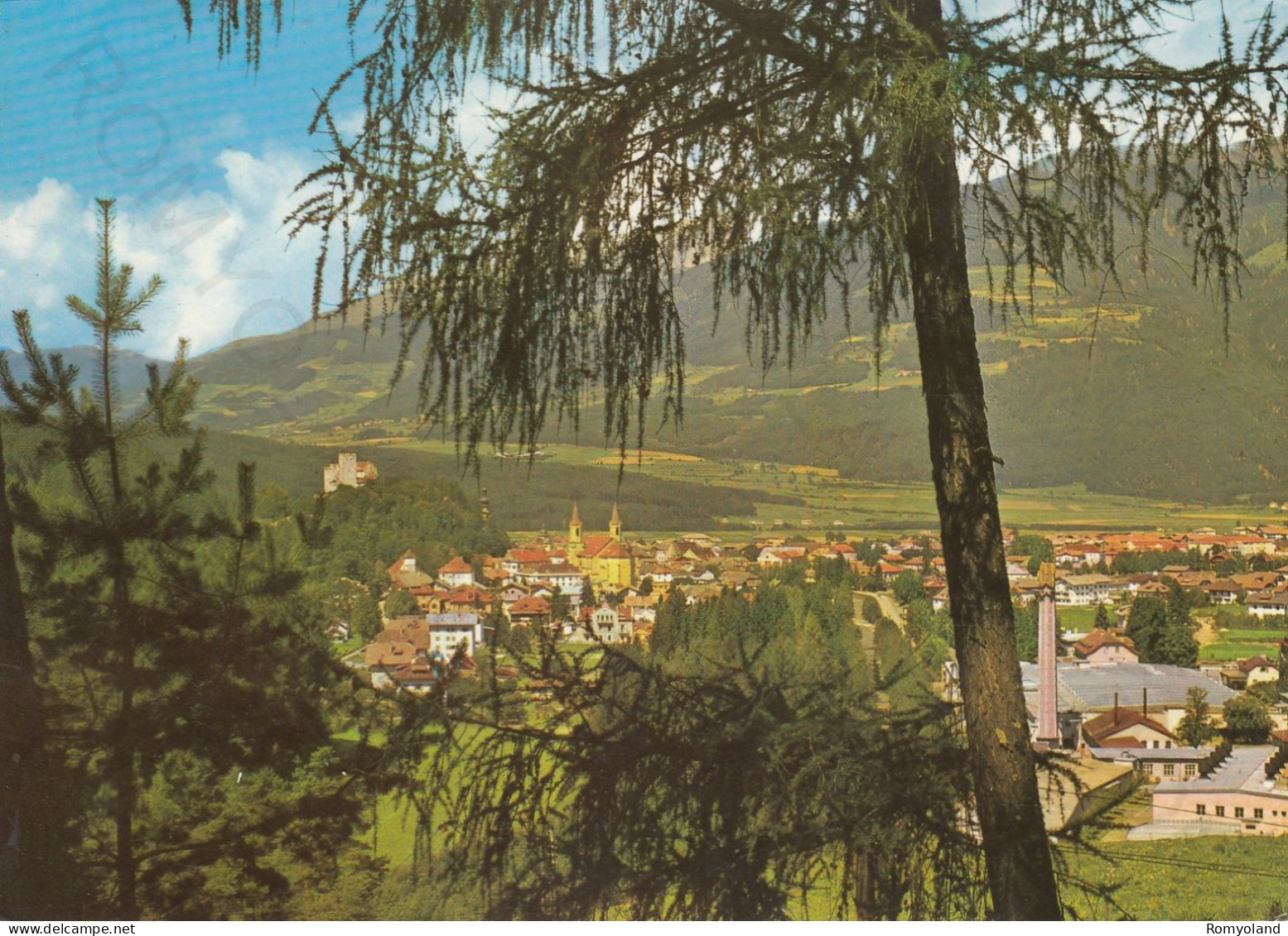 CARTOLINA  BRUNICO M.838,BOLZANO,TRENTINO ALTO ADIGE-PANORAMA-MONTAGNA,VACANZA,NEVE,SCIARE,BELLA ITALIA,VIAGGIATA 1970 - Barletta