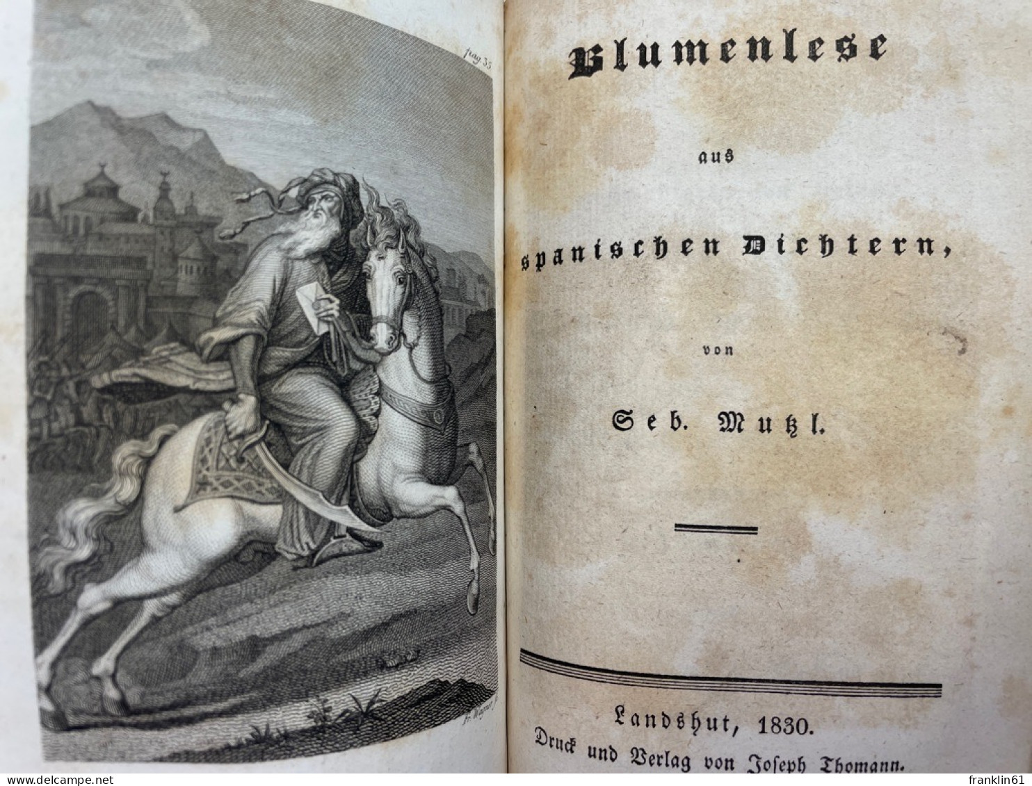 Rostem und Suhrab, Eine Heldengeschichte in 12 Büchern;  Nal und Damajanti, Eine indische Geschichte u. Blumen