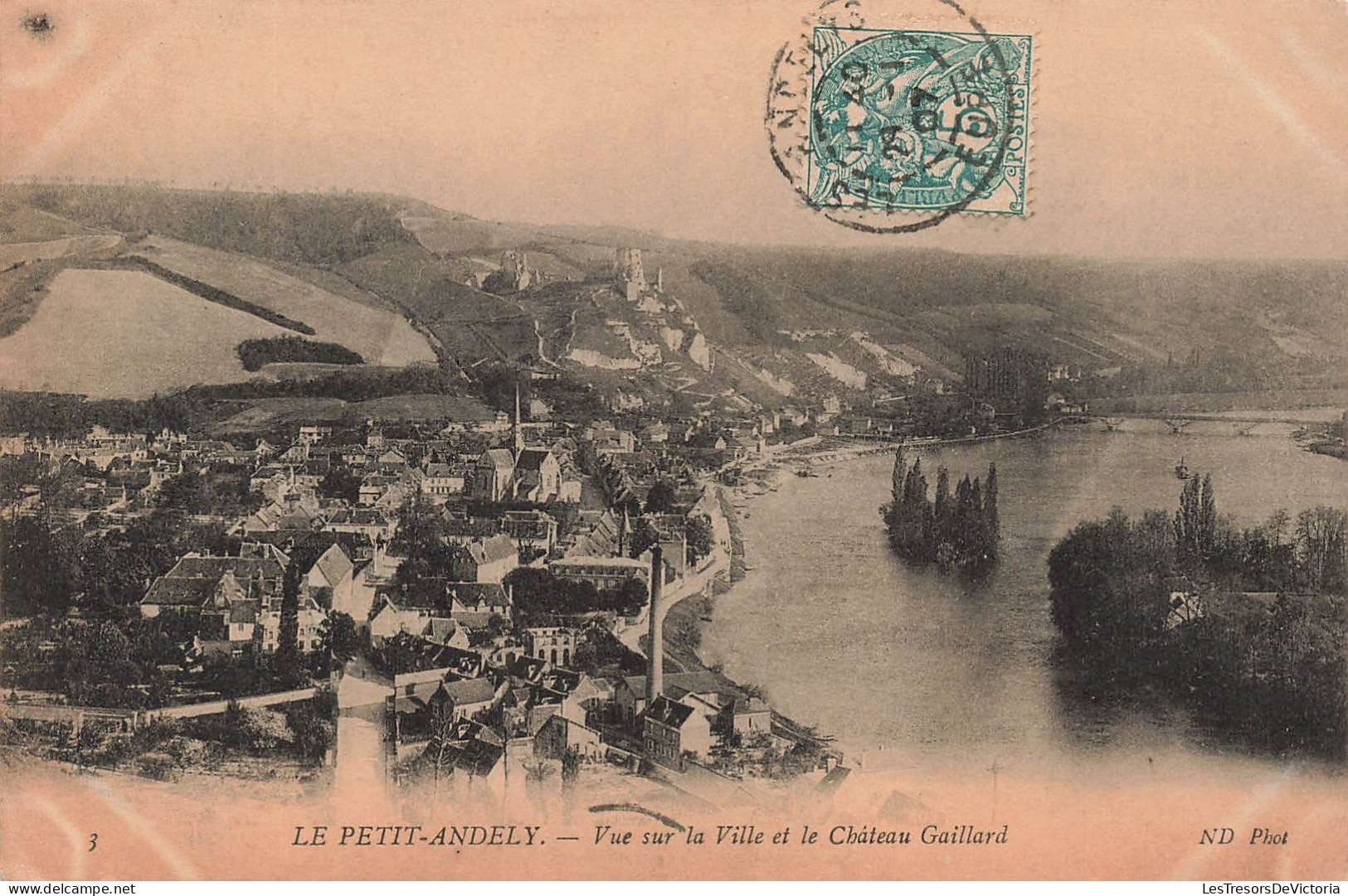 FRANCE - Le Petit Andely - Vue Sur La Ville Et Le Château Gaillard - Carte Postale Ancienne - Les Andelys