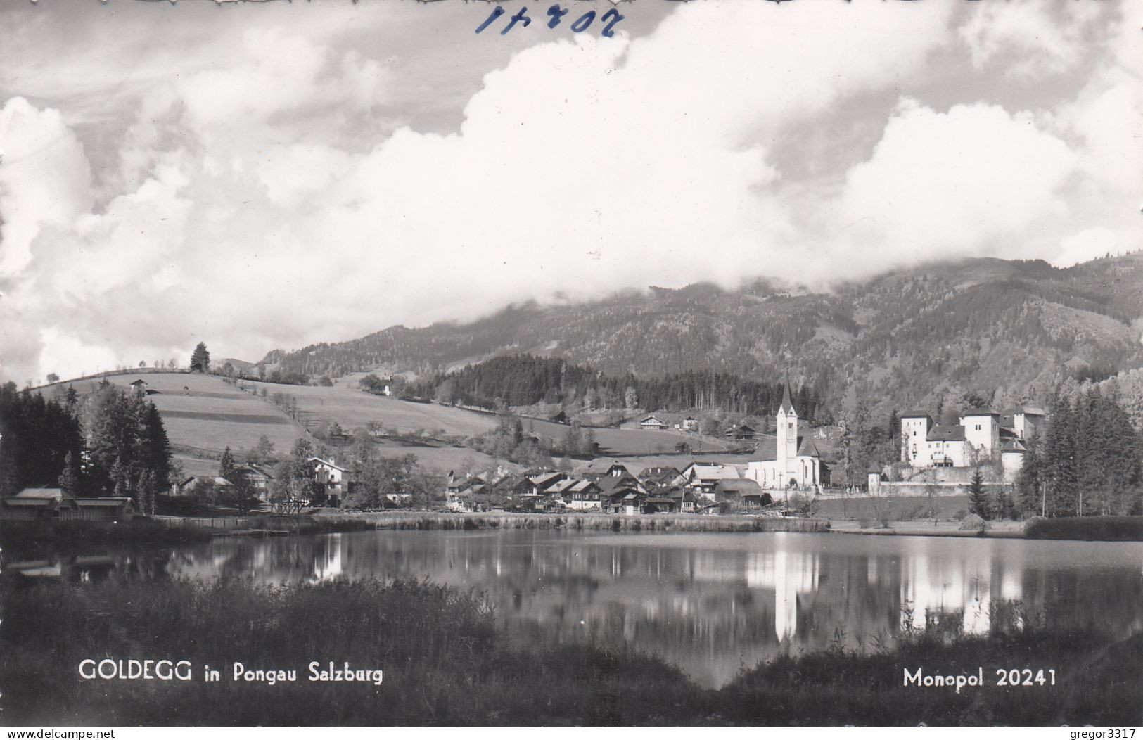 D9297) GOLDEGG In PONGAU - Salzburg - FOTO AK - Kirche Burg Am See Mit Spiegelung - Goldegg