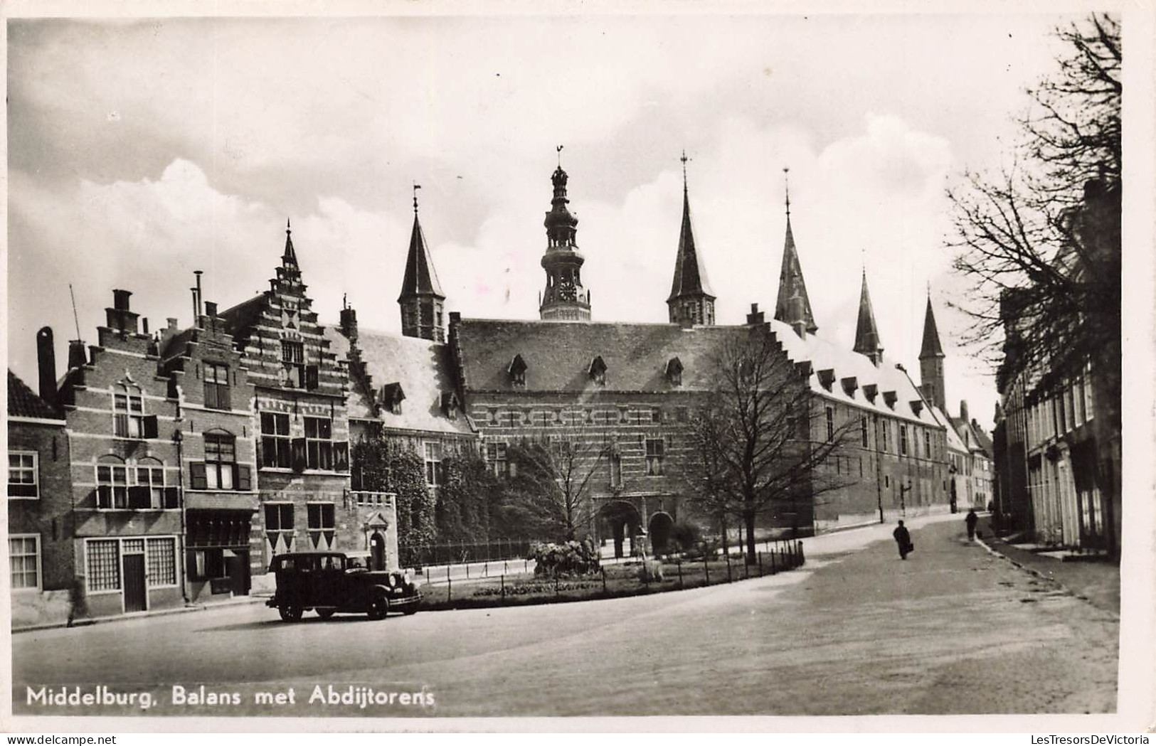 PAYS BAS - Middelburg - Balans Met Abdijtorent - Voiture Ancienne - Carte Postale Ancienne - Middelburg