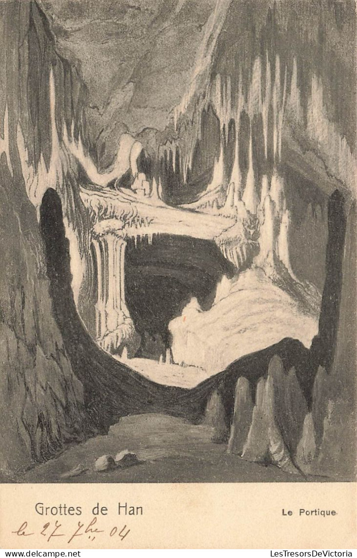 BELGIQUE - Rochefort - Grottes De Han - Le Portique - Carte Postale Ancienne - Rochefort