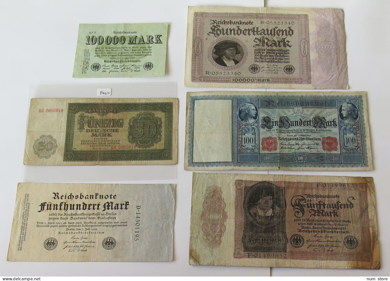 GERMANY COLLECTION BANKNOTES, LOT 15pc EMPIRE #xb 079 - Collezioni