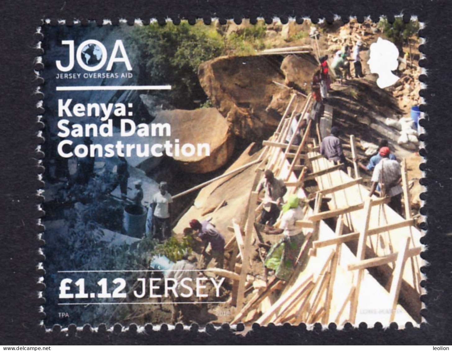 KENYA: Assistance To Sand Dam Construction On 2018 JERSEY Stamp - Kenya (1963-...)