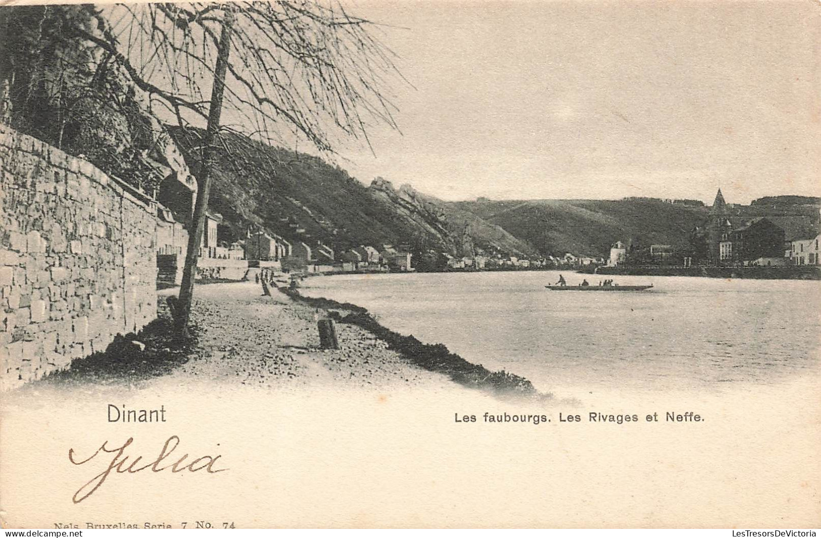 BELGIQUE - Dinant - Les Faubourgs - Les Rivages Et Neffe - Barque - Carte Postale Ancienne - Dinant