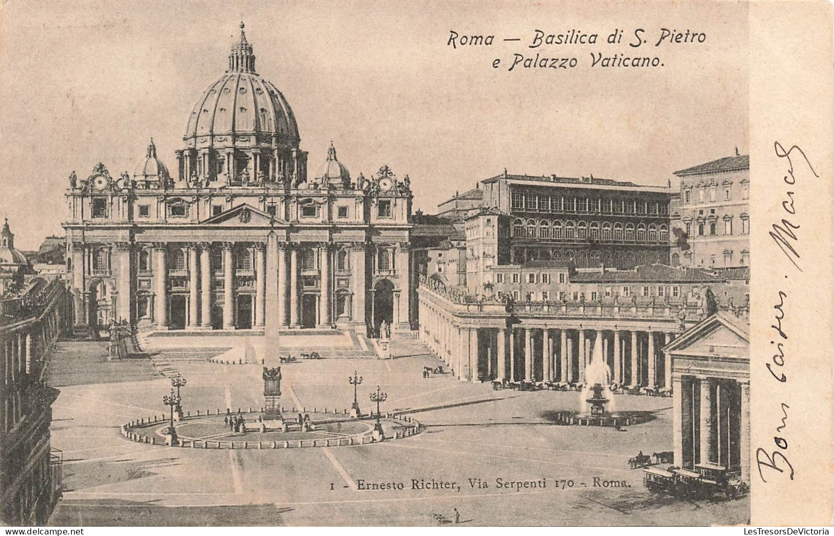 ITALIE - Basilique De Saint Pierre Et Le Palais Du Vatican - Carte Postale Ancienne - San Pietro